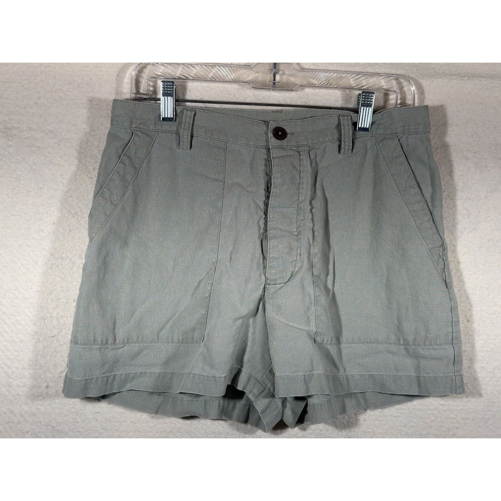 Patagonia Stand Up Shorts Women 12 Sage Green Hemp Utility Gorpcore Coastal